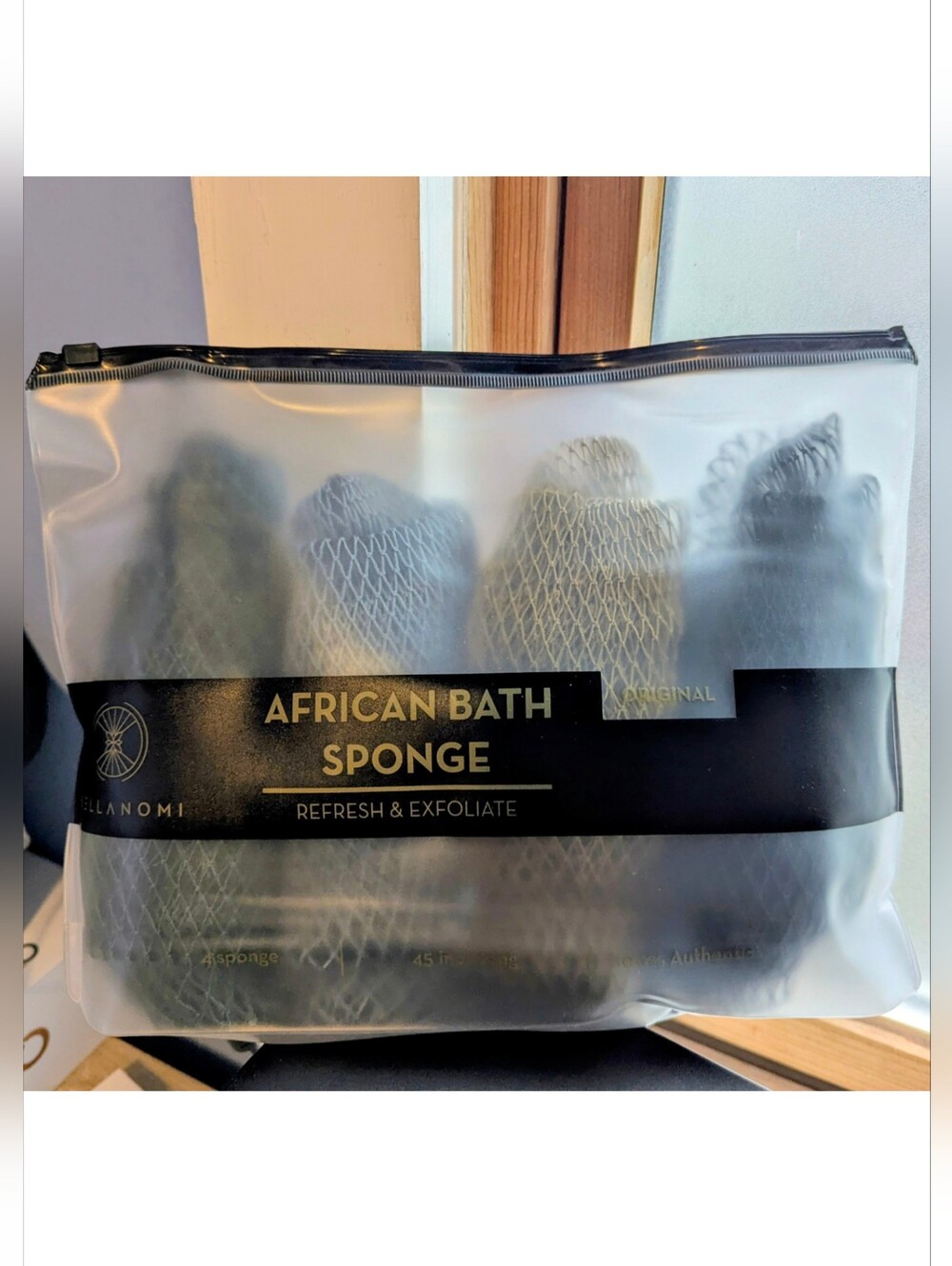 Bellanomi 4pk AFRICAN BATH SPONGE